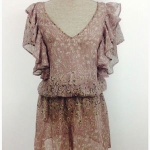 100% silk Anthropologie Poppy